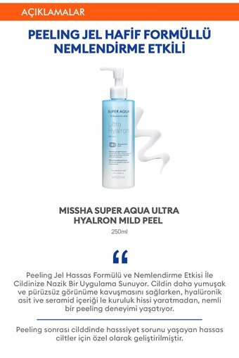 Missha Hyluronik Asit Leke Giderici Sıkılaştırıcı Jel Şişe Yüz Peelingi 250 ml