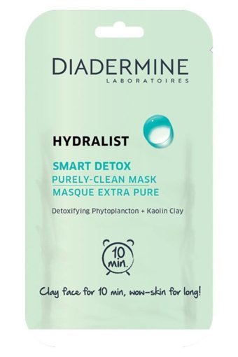 Diadermine Hydralist Smart Detox Nemlendiricili Kağıt Yüz Maskesi 8 ml