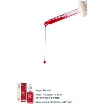 She Vec Red Velvet Siyah Nokta Karşıtı Sıkılaştırıcı Serum Şişe Yüz Peelingi 30 ml