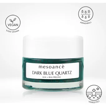 Mesoance Dark Blue Quartz Siyah Nokta Karşıtı Leke Giderici Sıkılaştırıcı Jel Maske Yüz Peelingi 50 ml