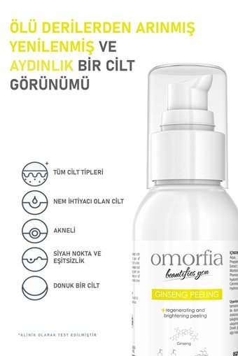 Omorfia Yenileyici Peeling Leke Giderici Köpük Stick Yüz Peelingi 100 ml