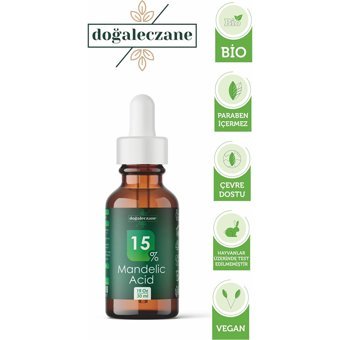 Doğal Eczane Mandelik Asit %15 Serum Şişe Yüz Peelingi 30 ml