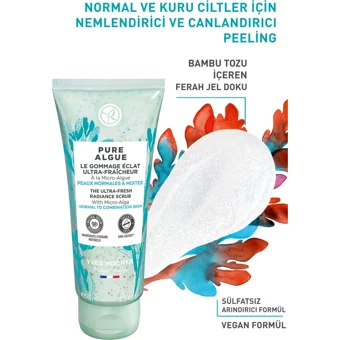 Yves Rocher Pure Algue Jel Tüp Yüz Peelingi 75 ml
