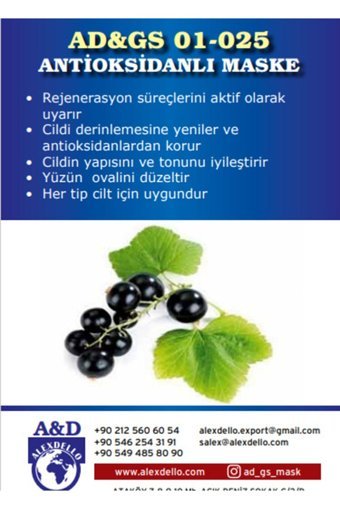 Alexdello Antioksidanlı Nemlendiricili Toz Yüz Maskesi 350 gr