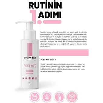 Beymona Kayısılı Siyah Nokta Karşıtı Sıkılaştırıcı Jel Şişe Yüz Peelingi 100 ml