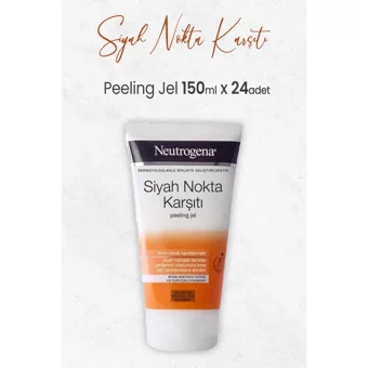Neutrogena Siyah Nokta Karşıtı Leke Giderici Sıkılaştırıcı Jel Tüp Yüz Peelingi 24x150 ml