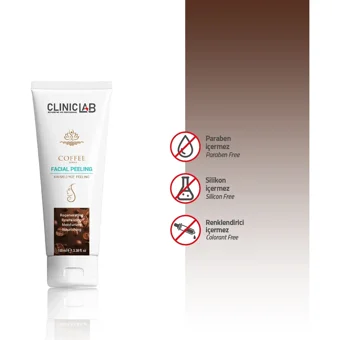 Cliniclab Kahveli Sıkılaştırıcı Krem Tüp Yüz Peelingi 100 ml