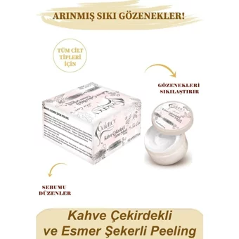 Galancy Kahve Çekirdekli Esmer Şekerli Krem Maske Yüz Peelingi 150 ml
