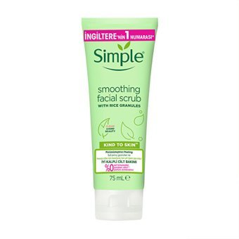 Simple Pirinç Granüllü Siyah Nokta Karşıtı Leke Giderici Sıkılaştırıcı Jel Tüp Yüz Peelingi 75 ml