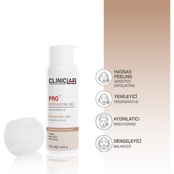 Cliniclab Pro Exfoliating Arındırıcı Jel Şişe Yüz Peelingi 100 ml