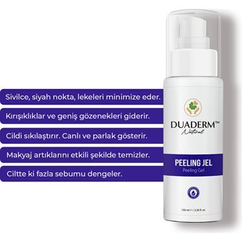 Duaderm Natural Jel Şişe Yüz Peelingi 100 ml