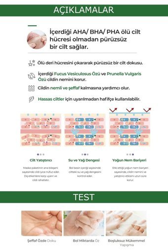 Pekah Aha-Bha-Pha Kağıt Yüz Maskesi 25 ml