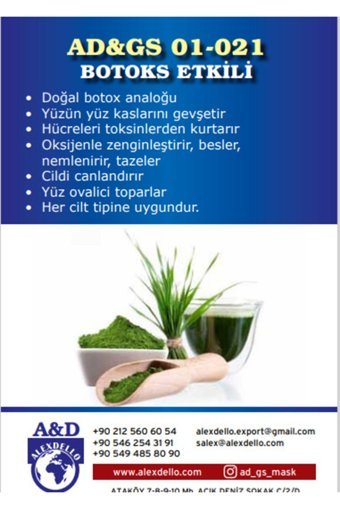 Alexdello Botoks Etkili Toz Yüz Maskesi 30 gr