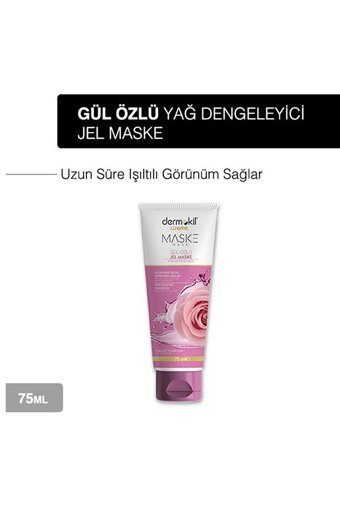 Dermokil Gül Özlü Aloe Veralı Nemlendiricili Jel Yüz Maskesi 2x75 ml