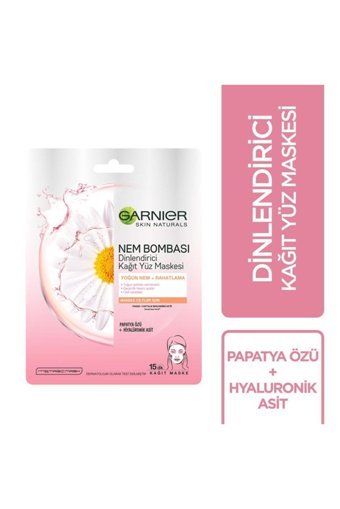 Garnier Dinlendirici Nemlendiricili Kağıt Yüz Maskesi 3 Adet
