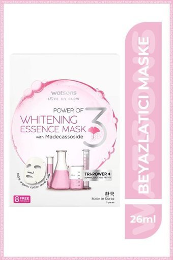 Watsons Beyazlatıcı Nemlendiricili Kağıt Yüz Maskesi 3 Adet