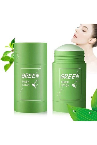 Aily Cosmetics Green Tea Stick Aloe Veralı Nemlendiricili Krem Yüz Maskesi 40 gr