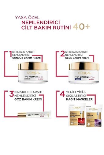 L'Oreal Paris Yaş Uzmanı Sıkılaştırıcı & Nemlendirici Nemlendiricili Soyulabilir Kağıt Yüz Maskesi