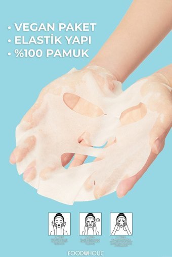 Foodaholıc Bambu Özlü Nemlendiricili Kağıt Yüz Maskesi