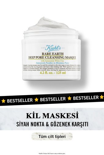 Kiehl'S Rare Earth Killi Nemlendiricili Krem Yüz Maskesi 125 ml