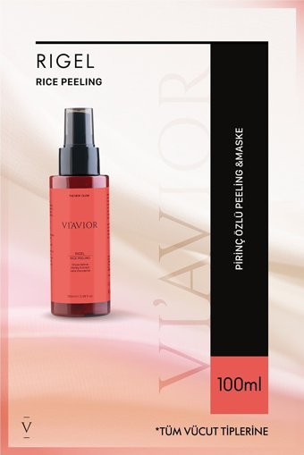 Viavior Pirinç Özlü Siyah Nokta Karşıtı Krem Maske Yüz Peelingi 100 ml