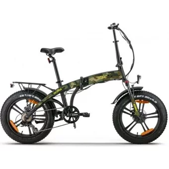 RKS TNT10 Pro 250 W 35 Km Menzil 7 Vites Katlanır Elektrikli Şehir / Tur Bisiklet Kamuflaj