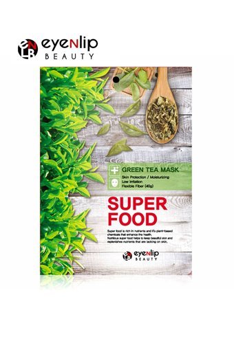 Eyenlip Beauty Super Food Yeşil Çay Özlü Nemlendiricili Kağıt Yüz Maskesi
