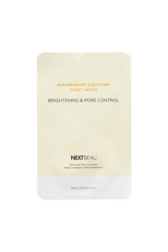 Bıspack Nextbeau Kırışıklık Karşıtı Aydınlatıcı Niacinamide Nemlendiricili Kağıt Yüz Maskesi 22 ml