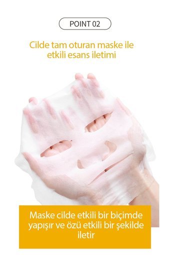 Bıspack Nextbeau Kırışıklık Karşıtı Aydınlatıcı Niacinamide Nemlendiricili Kağıt Yüz Maskesi 22 ml