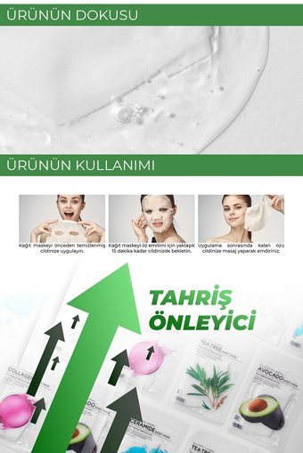 Tenzero Yatıştırıcı Etkili Nemlendirici Ve Dengeleyici Cica Şeffaf Pamuk Nemlendiricili Kağıt Yüz Maskesi 10x25 ml