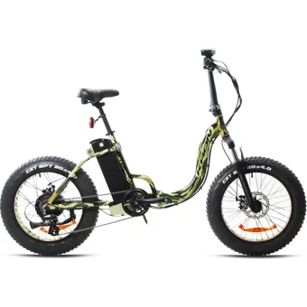 Kron EFT 100 250 W 50 Km Menzil 7 Vites Katlanır Elektrikli Şehir / Tur Bisiklet Kamuflaj