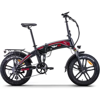 RKS Rd8 250 W 80 Km Menzil 7 Vites Elektrikli Şehir / Tur Bisiklet Siyah Kırmızı