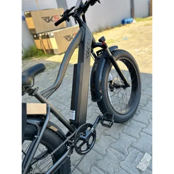 RKS HS15 750 W 60 Km Menzil 7 Vites Elektrikli Dağ Bisiklet Gri
