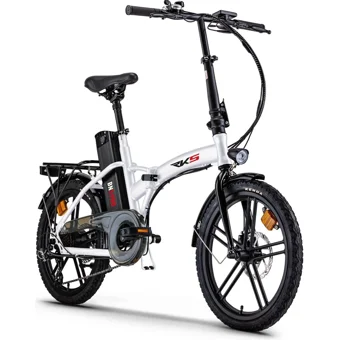 RKS Bn5 Pro 250 W 40 Km Menzil 7 Vites Katlanır Elektrikli Şehir / Tur Bisiklet Beyaz