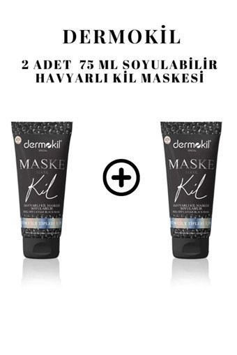 Dermokil Peel Of Caviar Killi Nemlendiricili Soyulabilir Krem Yüz Maskesi 2x75 ml