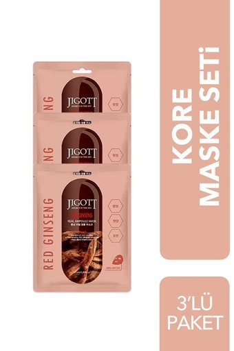 Jigott Red Ginseng Kağıt Yüz Maskesi