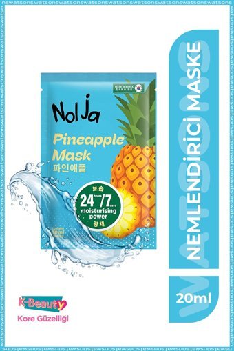 Watsons Nolja Ananas Nemlendiricili Kağıt Yüz Maskesi 3 Adet