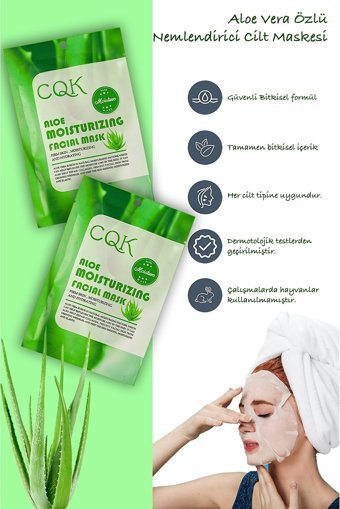 Uniquem Aloe Veralı Nemlendiricili Kağıt Yüz Maskesi