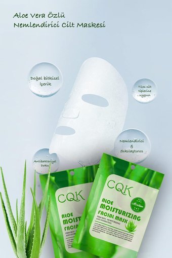 Uniquem Aloe Veralı Nemlendiricili Kağıt Yüz Maskesi