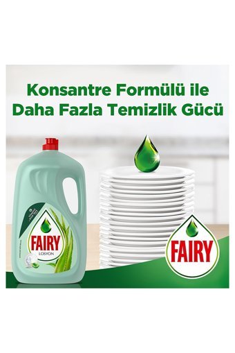 Fairy Losyon Aloe Vera Kokulu Losyonlu Sıvı El Bulaşık Deterjanı 2.6 lt