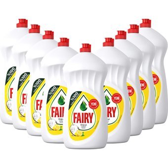 Fairy Orijinal Limon Kokulu Sıvı El Bulaşık Deterjanı 9x1.35 lt