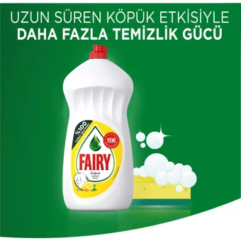 Fairy Orijinal Limon Kokulu Sıvı El Bulaşık Deterjanı 9x1.35 lt