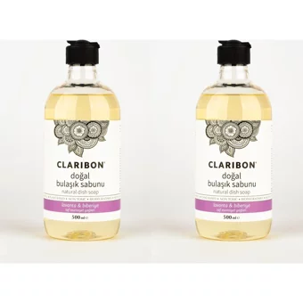 Claribon Doğal Lavanta Biberiye Kokulu Organik Sıvı El Bulaşık Deterjanı 2x500 ml