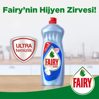 Fairy Platinum Hijyen Limon Kokulu Sıvı El Bulaşık Deterjanı 4x1.5 lt