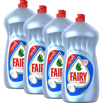Fairy Platinum Hijyen Limon Kokulu Sıvı El Bulaşık Deterjanı 4x1.5 lt