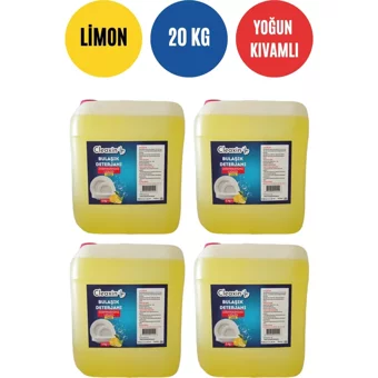 Cleaxin Limon Kokulu Sıvı El Bulaşık Deterjanı 4x5 lt