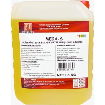Bestchem Mega-S Pro Limon Kokulu Losyonlu Sıvı El Bulaşık Deterjanı 5 lt