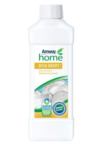 Amway Home Dish Drops Aleo Vera Kokulu Organik Sıvı El Bulaşık Deterjanı 1 lt +Dish Drops Ovma Teli 4 Adet