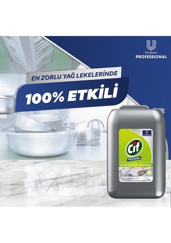 Cif Professional Sıvı El Bulaşık Deterjanı 10 lt + Sünger 2'li