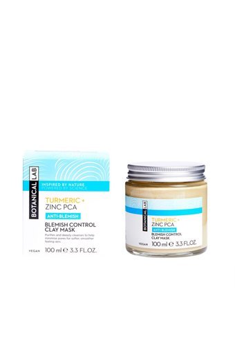 Botanicallab Zerdeçal Ve Çinko Pca Akneye Eğilimli Ciltler Için Killi Nemlendiricili Krem Yüz Maskesi 100 ml